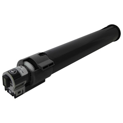 Black toner cartridge for a laser printer.