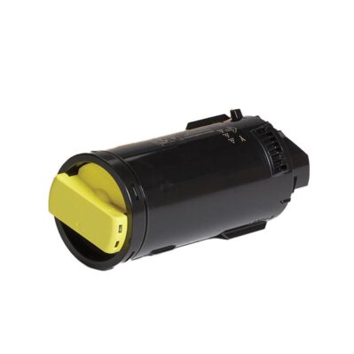 Black and yellow toner cartridge for a printer.